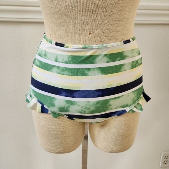 aerie Ruffle High Waisted Bikini Bottoms - Picture 3 of 11